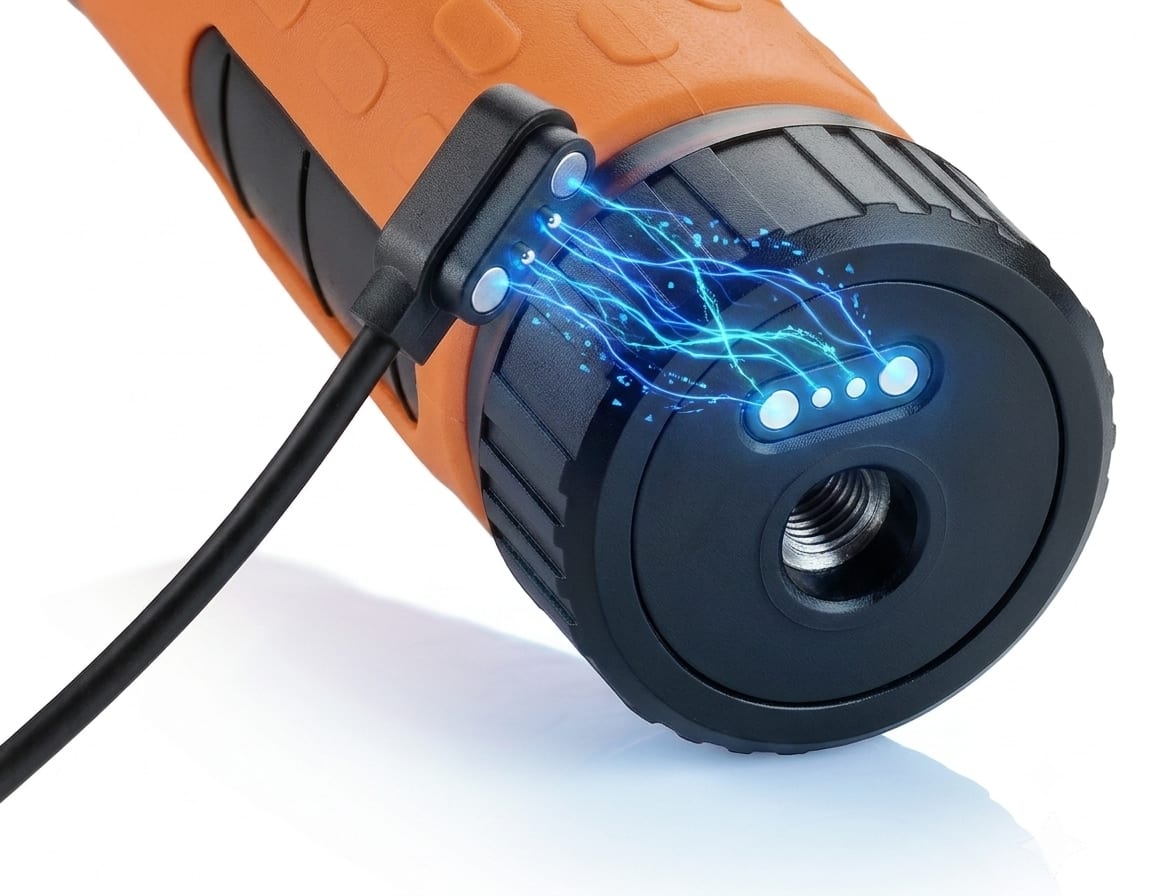 Scuba Tector II magnetic charging connection
